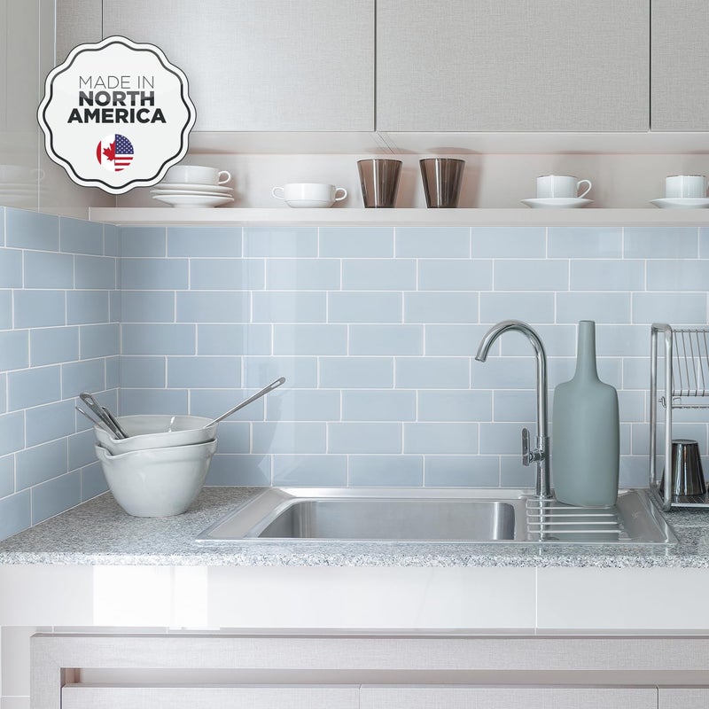 SMART TILES Peel and Stick Backsplash - 5 Sheets of 11.56"" x 8.38"" - 3D Adhesive Peel and Stick Tile Backsplash for Kitchen, Bathroom, Wall Tile - Image 2